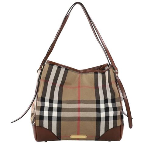 burberry medium check canvas tote bag|burberry canterbury tote bag.